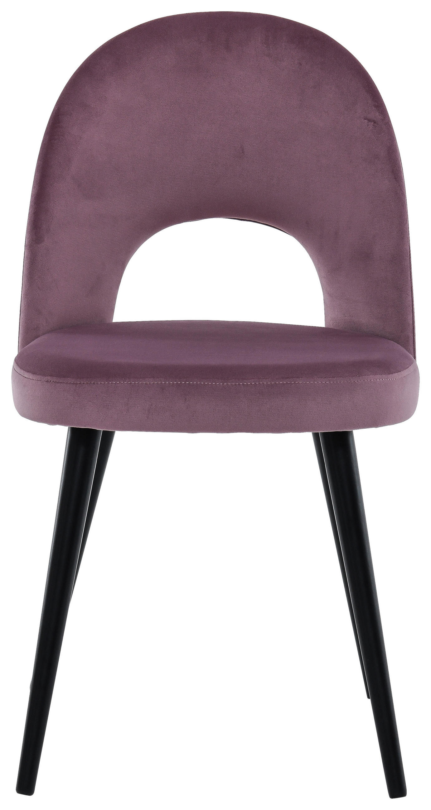 STOLICA  ružičasta       - ružičasta/crna, Moderno, drvo/tekstil (49/83/60cm)