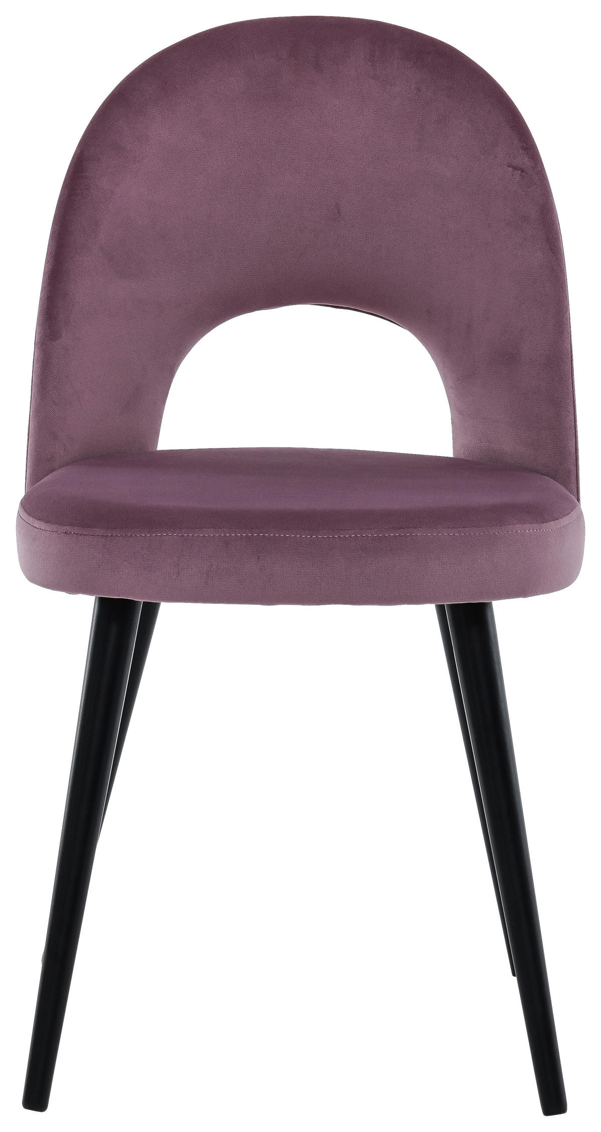 STOLICA  ružičasta       - ružičasta/crna, Moderno, drvo/tekstil (49/83/60cm)