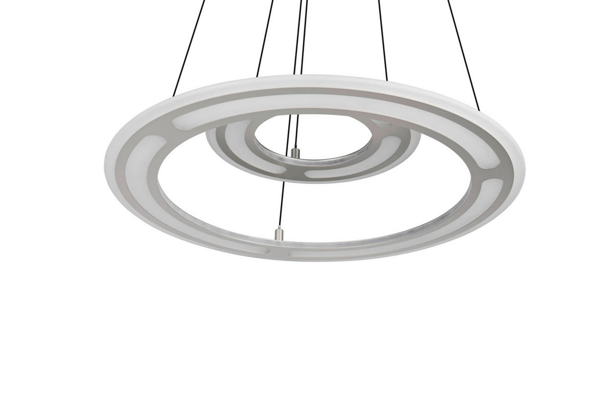 LED-HÄNGELEUCHTE 72,5/200 cm  - Nickelfarben, Design, Metall (72,5/200cm) - Trio Leuchten