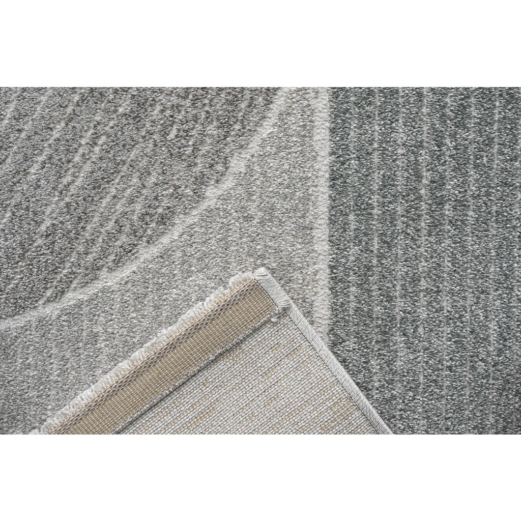 Thumbnail - Novel Webteppich Valencia, Grau, Petrol, Hellgrau, Textil, Abstraktes, rechteckig, 133x195 cm, Oeko-Tex® Standard 100, f...