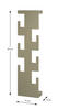 WANDGARDEROBE Grün  - Grün, Design, Metall (15/60/8cm)