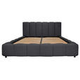 POLSTERBETT Lattenrost, Bettkasten Schwarz 180/200 cm  - Schwarz, KONVENTIONELL, Holz/Kunststoff (180/200cm) - Carryhome