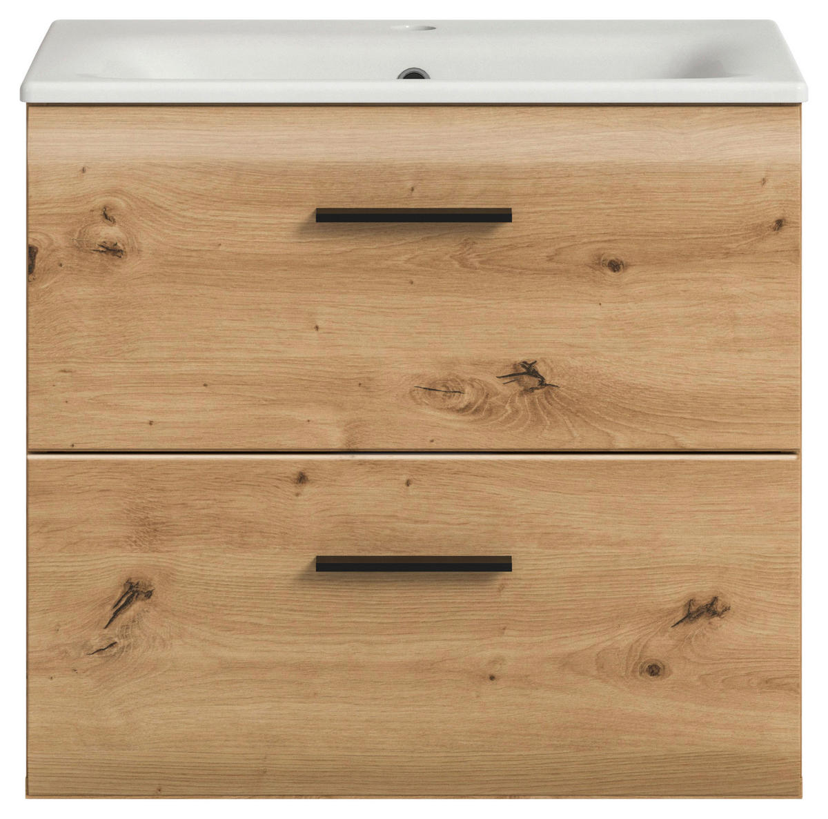 WASCHTISCHKOMBI 60 cm  - Eiche Artisan/Weiß, Basics, Keramik/Holzwerkstoff (60cm) - MID.YOU