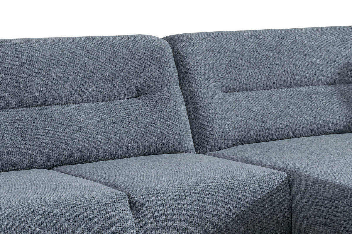 ECKSOFA in Chenille Hellblau  - Wildeiche/Hellblau, Modern, Holz/Textil (290/166cm) - MID.YOU