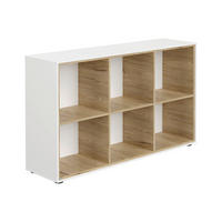 REGAL Weiß, Eichefarben  - Eichefarben/Schwarz, Design, Holzwerkstoff/Kunststoff (143,6/85,3/38,8cm) - Paidi