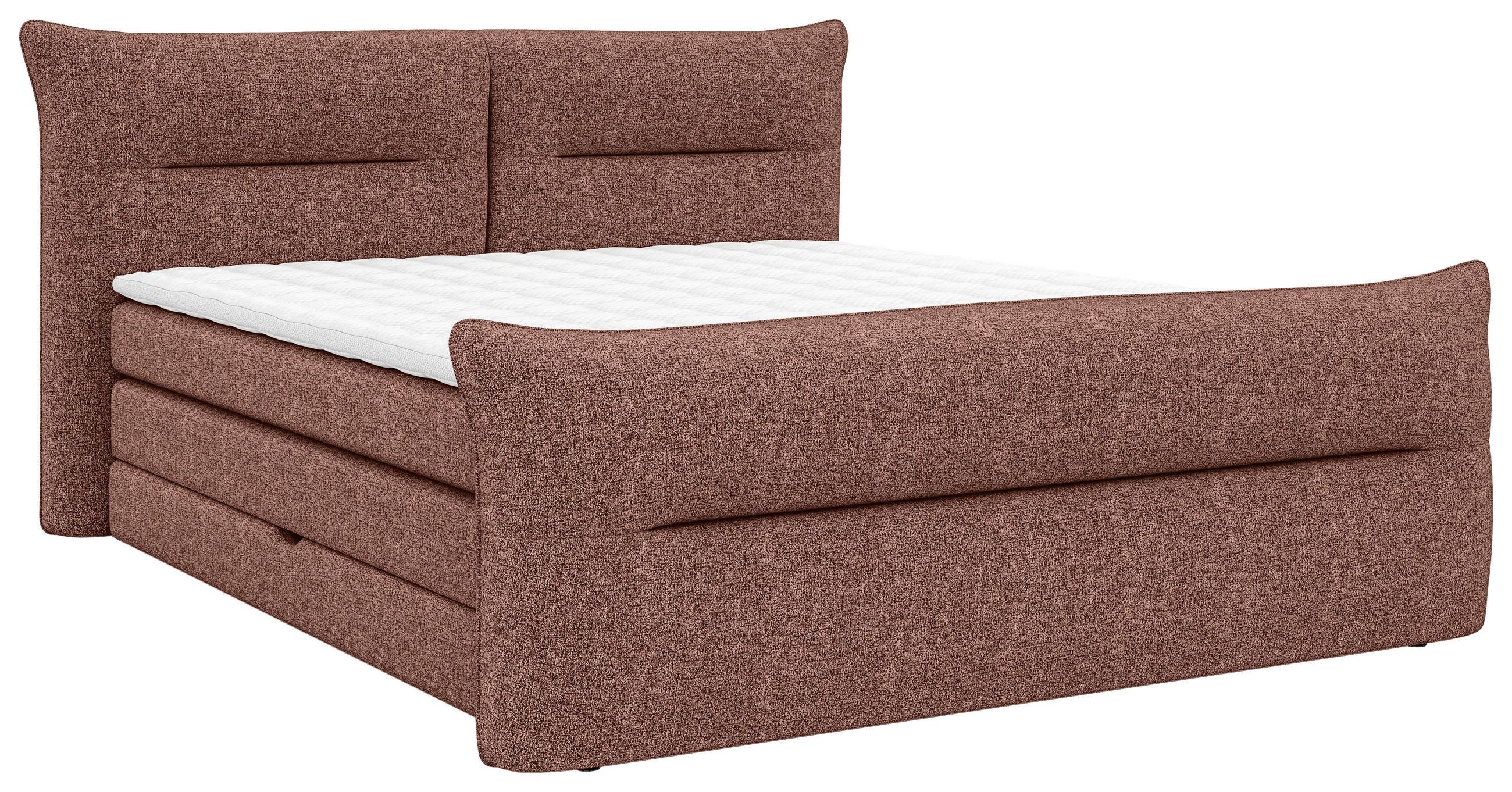 BOXSPRINGBETT 180/200 cm  in Rot  - Rot/Schwarz, Design, Kunststoff/Textil (180/200cm) - Chameo