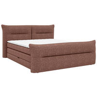 BOXSPRINGBETT 180/200 cm  in Rot  - Rot/Schwarz, Design, Kunststoff/Textil (180/200cm) - Chameo