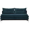 SCHLAFSOFA in Webstoff Blau  - Blau/Schwarz, MODERN, Textil/Metall (208/73/92/102cm) - Novel