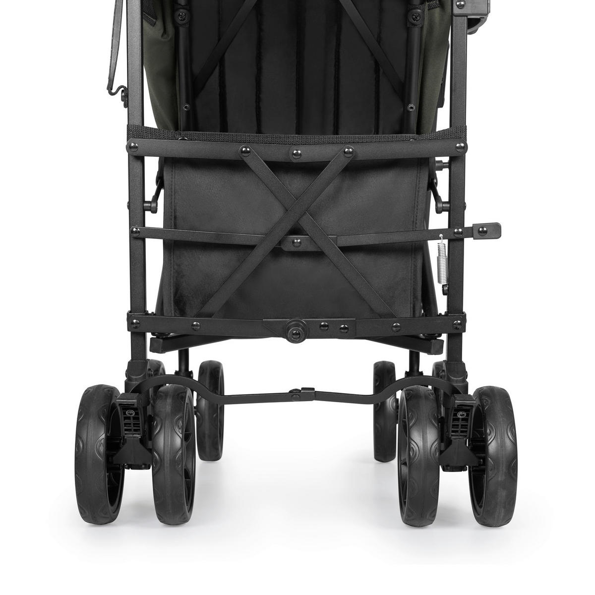 BUGGY Fold N Care  - Olivgrün, Basics (87/47/107cm) - Hauck