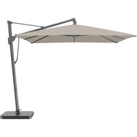 AMPELSCHIRM 400x300 cm Hellgrau  - Anthrazit/Hellgrau, Basics, Textil/Metall (400/300cm) - Glatz