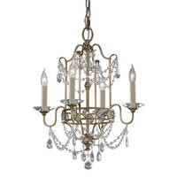 KRONLEUCHTER Gianna 41.3/54 cm  - Silberfarben, Basics, Glas/Metall (41.3/54cm) - Elstead Lighting