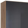 KLEIDERSCHRANK  in Dunkelgrau, Eiche Artisan  - Dunkelgrau/Silberfarben, Design, Holzwerkstoff/Kunststoff (136/197/54cm) - Carryhome