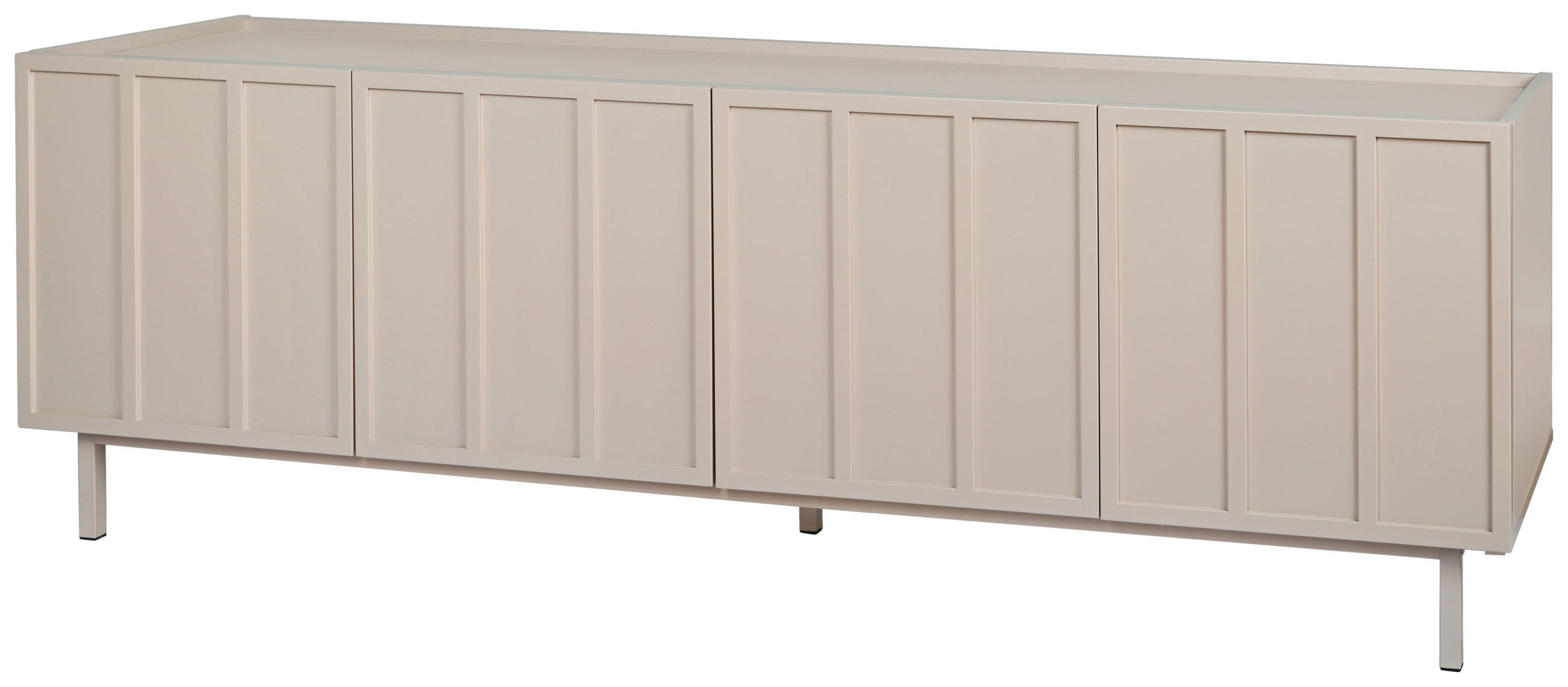 LOWBOARD  in  - Braun, Design, Holzwerkstoff/Metall (160/52/40cm) - Livetastic