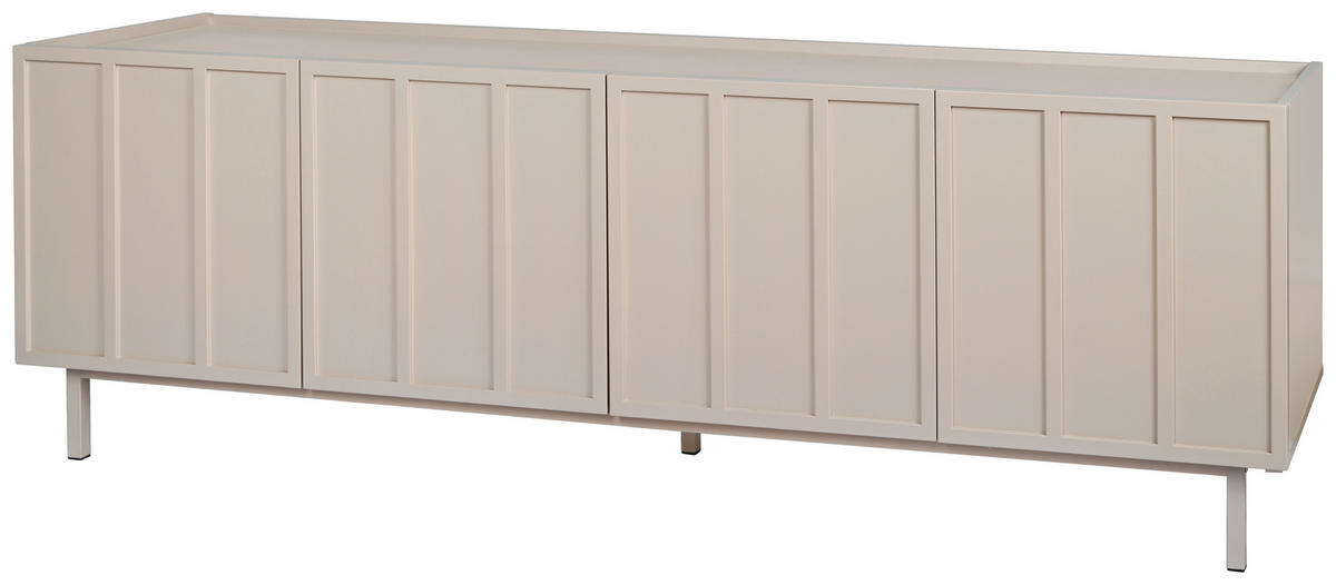 LOWBOARD Velin  in  - Braun, Design, Holzwerkstoff/Metall (160/52/40cm) - Livetastic