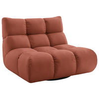 SESSEL Feincord Rostfarben  - Rostfarben/Schwarz, Design, Kunststoff/Textil (112/85/108cm) - Pure Home Lifestyle