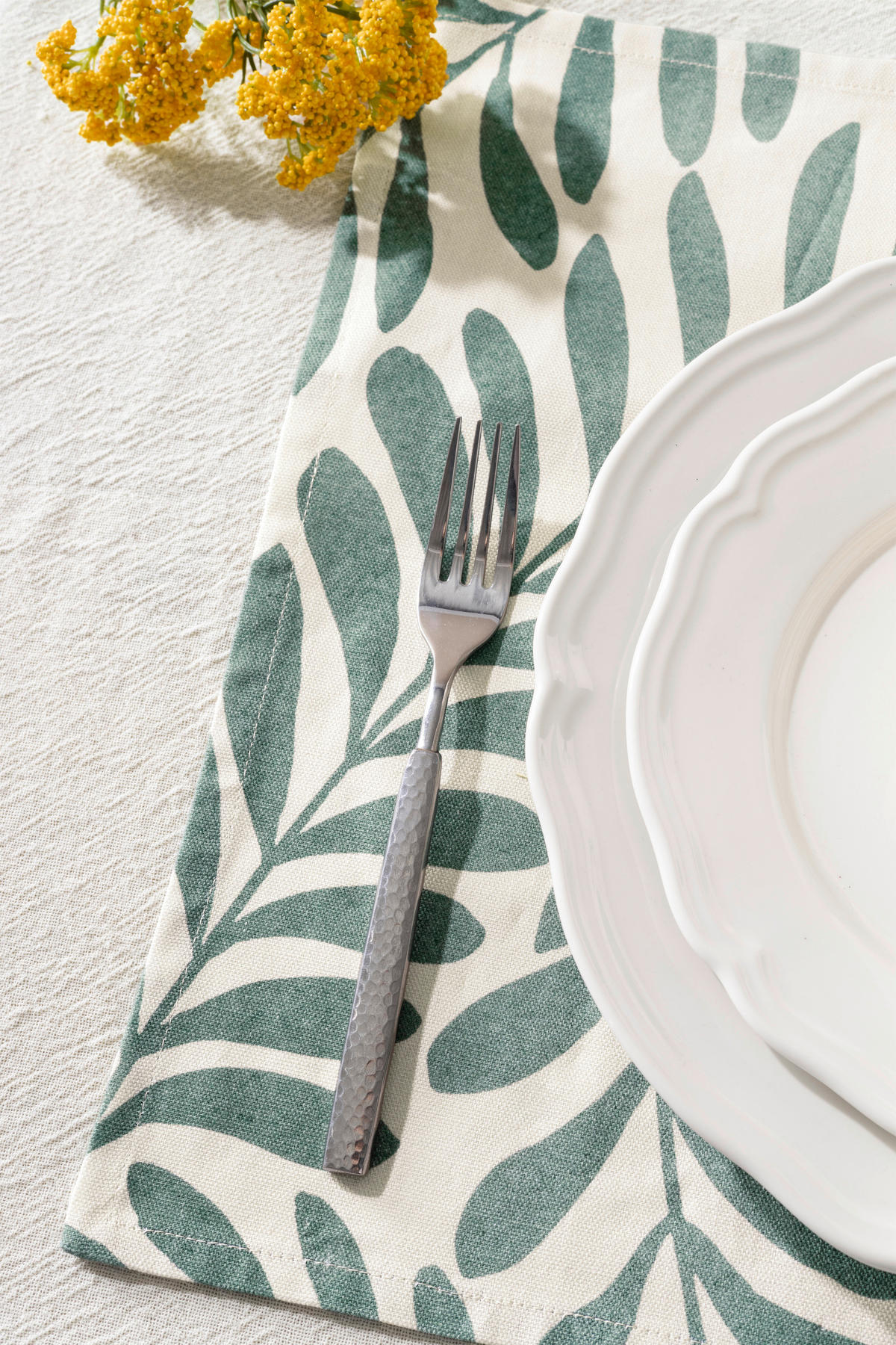 TÁNYÉRALÁTÉT textil  - zöld, Basics, textil (35cm) - MISTRAL