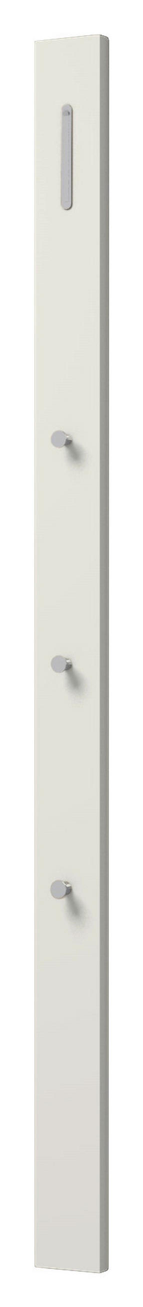 GARDEROBE 2-teilig  in 90/185/33 cm  - Weiss, Design, Glas/Holzwerkstoff (90/185/33cm) - Moderano