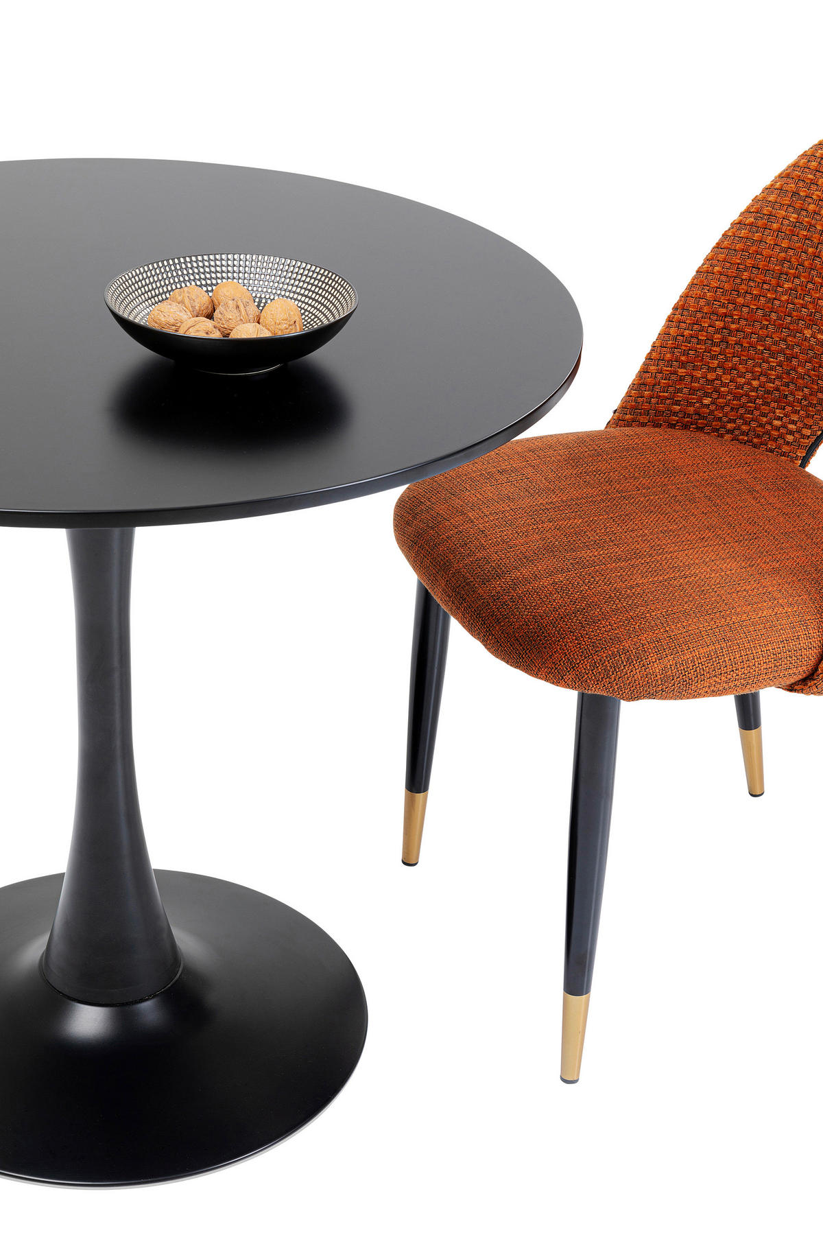 ESSTISCH in Holzwerkstoff 80/80/74 cm  - Schwarz, Design, Holzwerkstoff/Metall (80/80/74cm) - Kare-Design