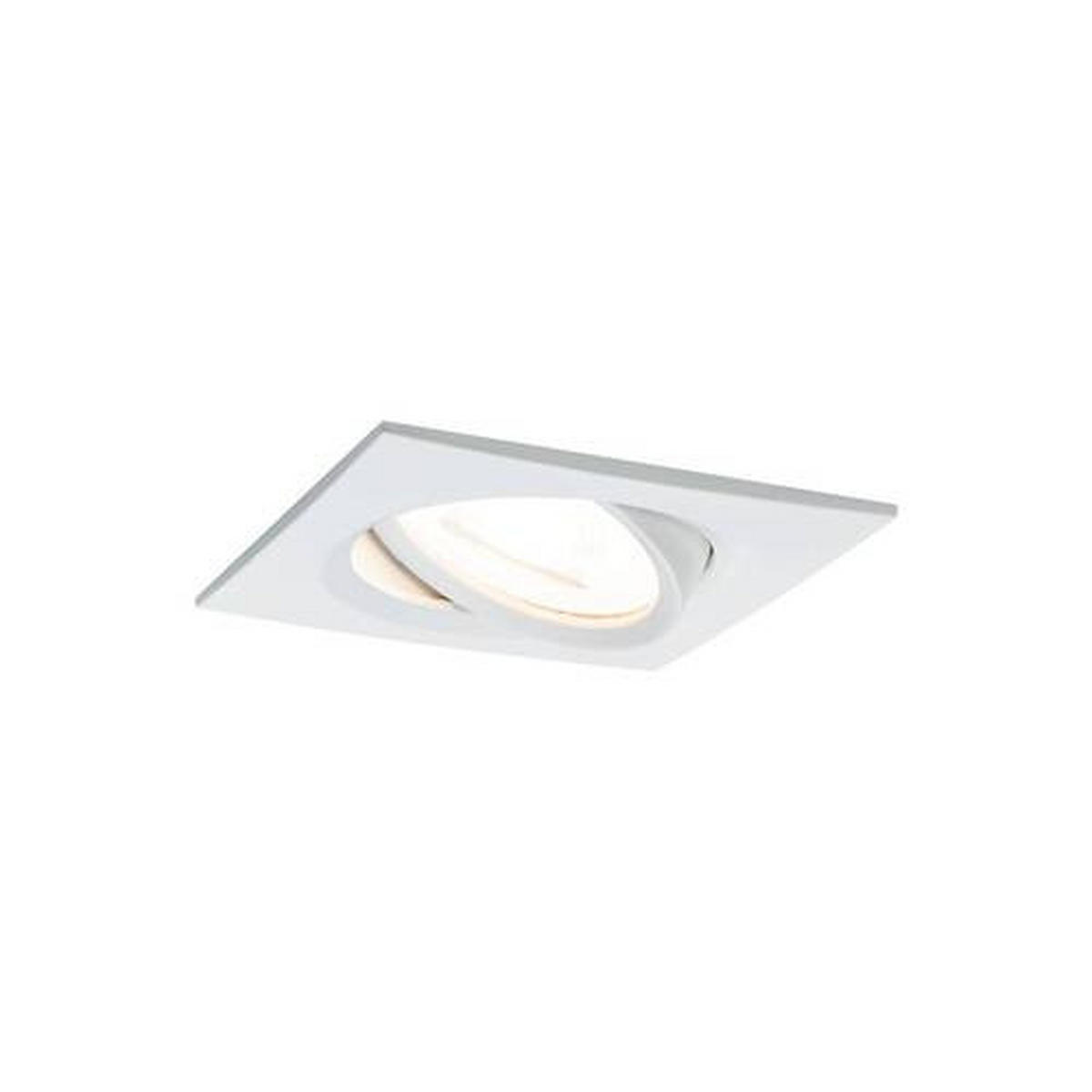 LED-DECKENLEUCHTE 8,4/8,4 cm   - Alufarben/Weiß, Basics, Metall (8,4/8,4cm) - Paulmann