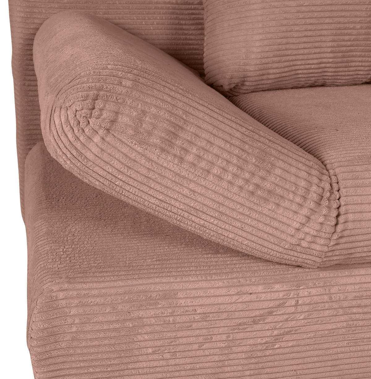 BÄDDSOFFA i manchester gammelrosa  - gammelrosa/naturfärgad, Klassisk, trä/textil (200/75/92cm) - Livetastic