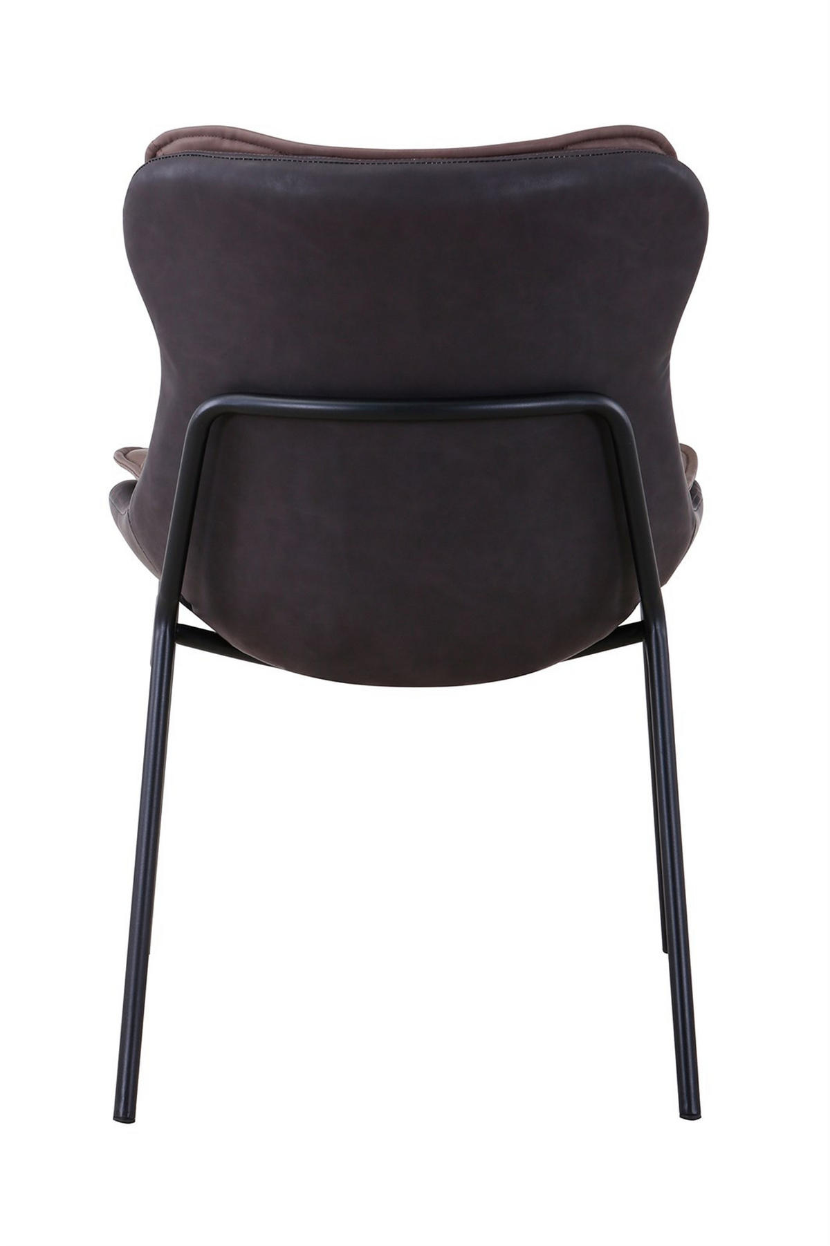 STUHL - Hellbraun/Dunkelbraun, Design, Textil/Metall (54/84/64cm) - Kayoom