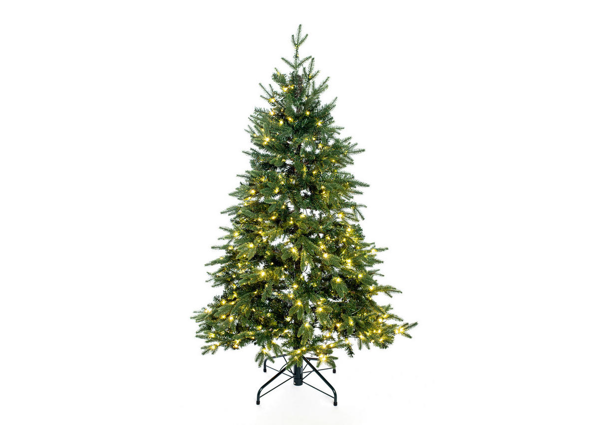 WEIHNACHTSBAUM 150 cm  - Waldgrün, Basics, Kunststoff/Metall (104/150cm)