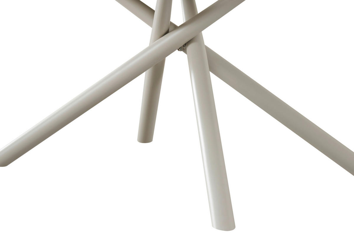 ESSTISCH rechteckig Beige  - Beige, MODERN, Stein/Metall (180/76/90cm) - MID.YOU