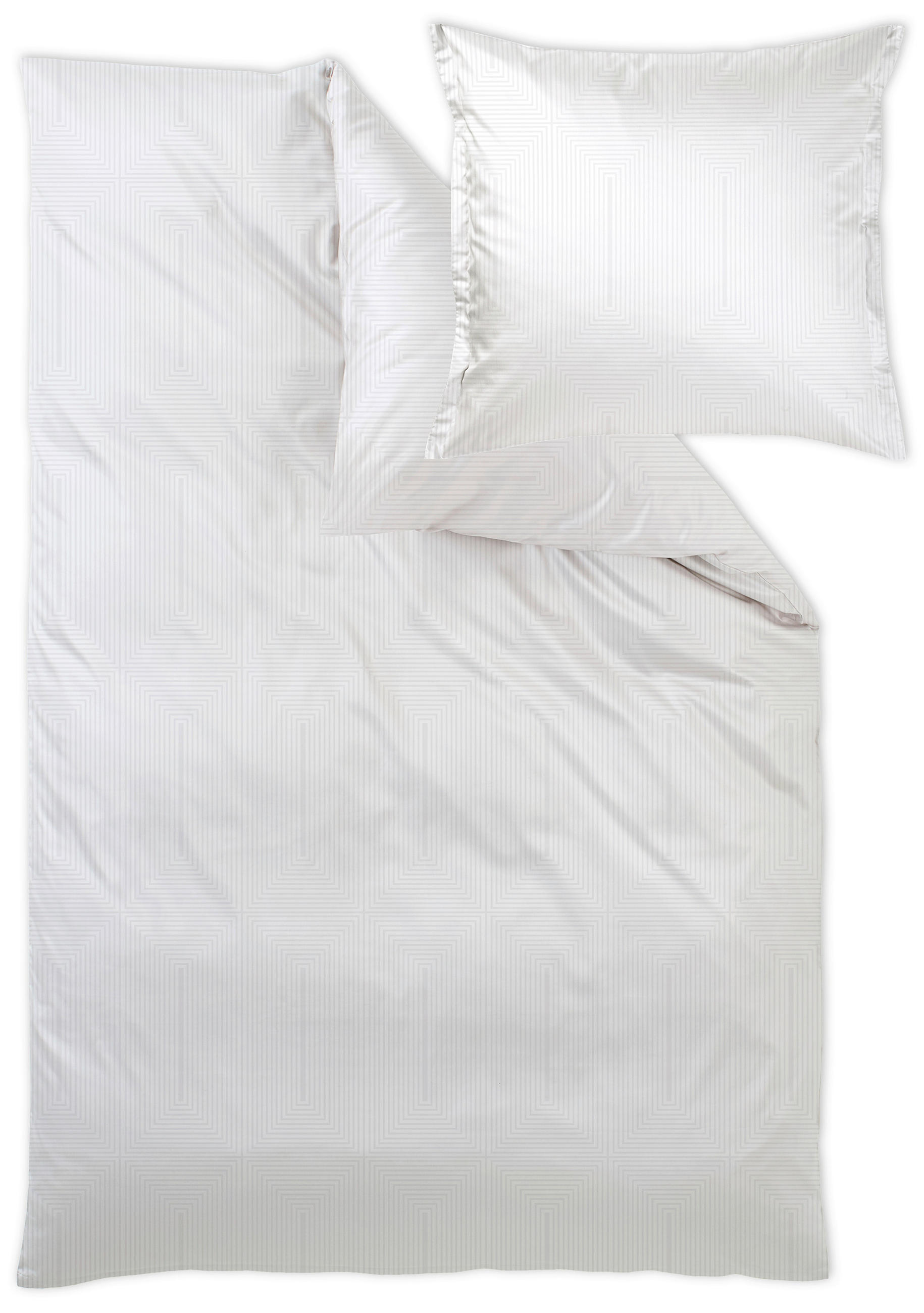 POSTELJNINA Laccio 140/200 cm damast biserna  - biserna, Basics, tekstil (140/200cm) - Curt Bauer