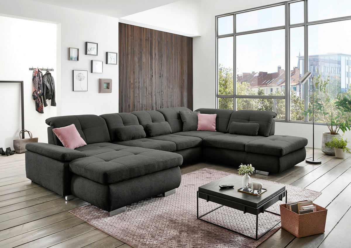 GARNITURA ZA DNEVNU SOBU crna  - crna, Dizajnerski - Beldomo Style