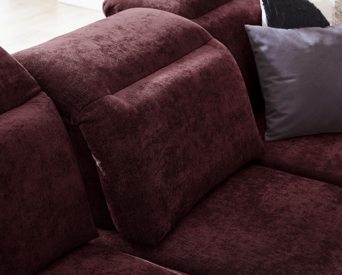 KOTNA SEDEŽNA GARNITURA, velur  - črna, Design, kovina/tekstil (213/295cm) - Stylife