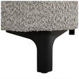 2,5-SITZER  in Chenille Grau  - Schwarz/Grau, KONVENTIONELL, Textil/Metall (200/84/99cm) - Carryhome