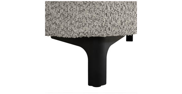2,5-SITZER  in Chenille Grau  - Schwarz/Grau, KONVENTIONELL, Textil/Metall (200/84/99cm) - Carryhome