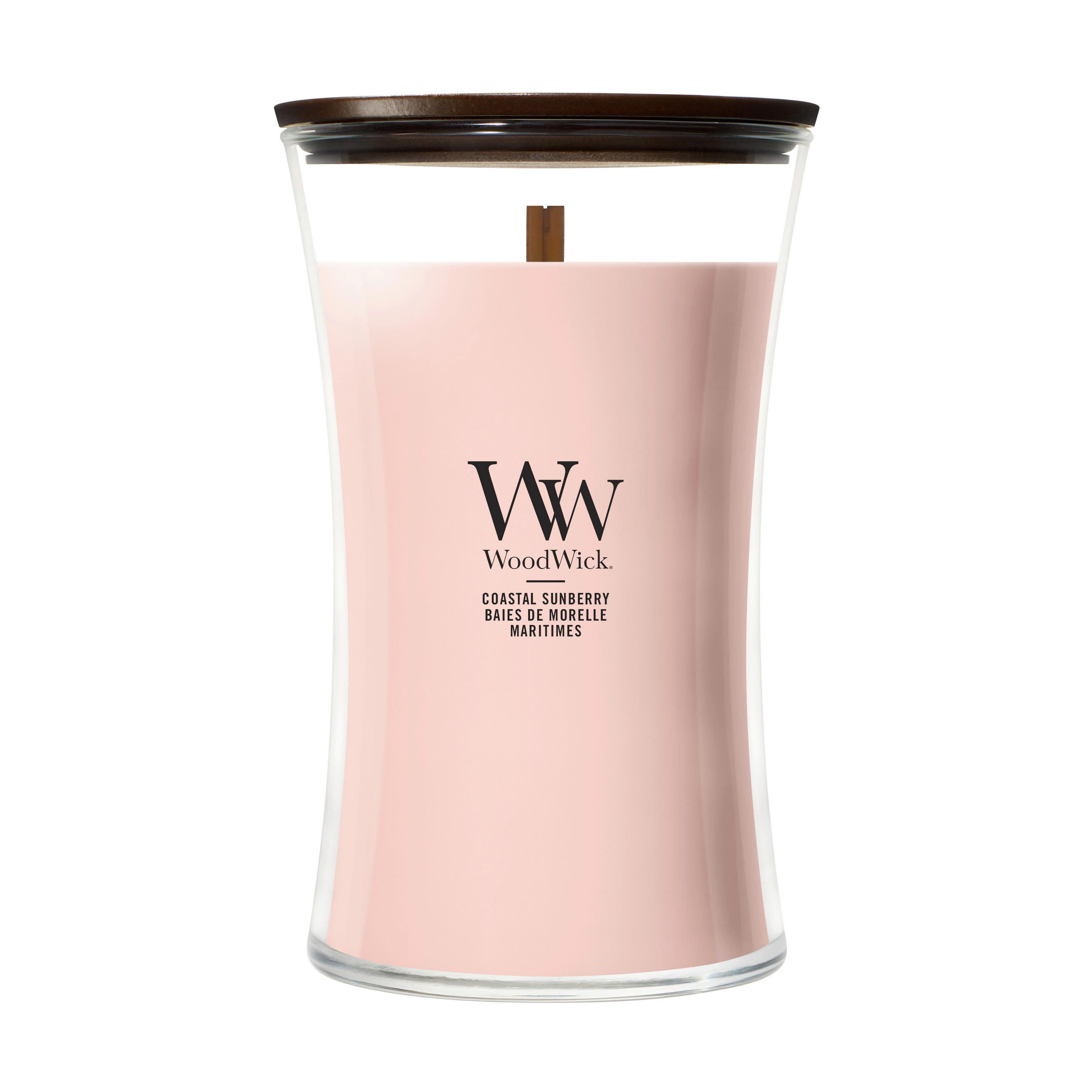 VONNÁ SVIEČKA  - pink, Basics, sklo (10.5/10.5/17.5cm) - WoodWick