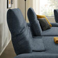 ECKSOFA  in Bouclé Blau  170-195/280 cm  - Blau/Schwarz, Design, Textil/Metall (170-195/280cm) - Dieter Knoll