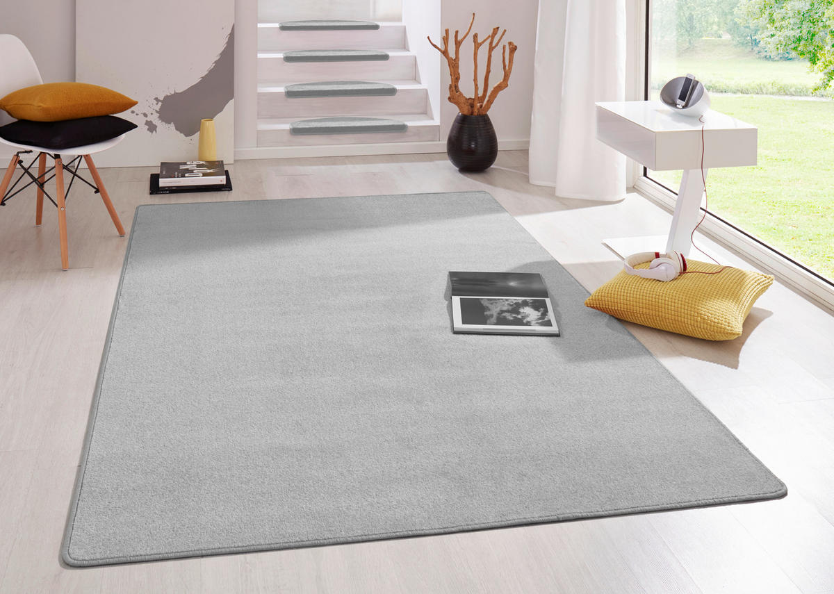 FLACHWEBETEPPICH 133/195 cm Fancy Hellgrau  - Hellgrau, Basics, Kunststoff (133/195cm)