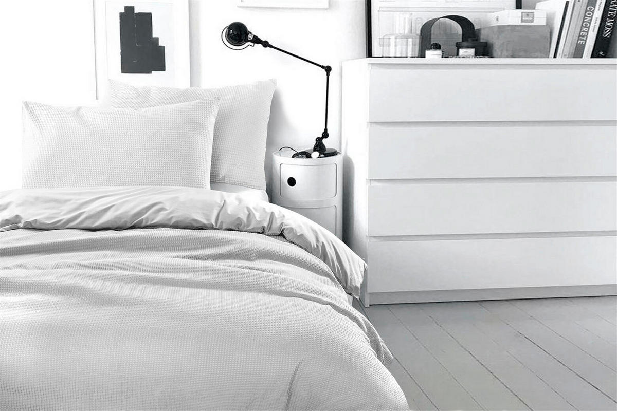 BETTWÄSCHE 2-teilig 140/200 cm  - Weiß, Basics, Textil (140/200cm) - Kayoom