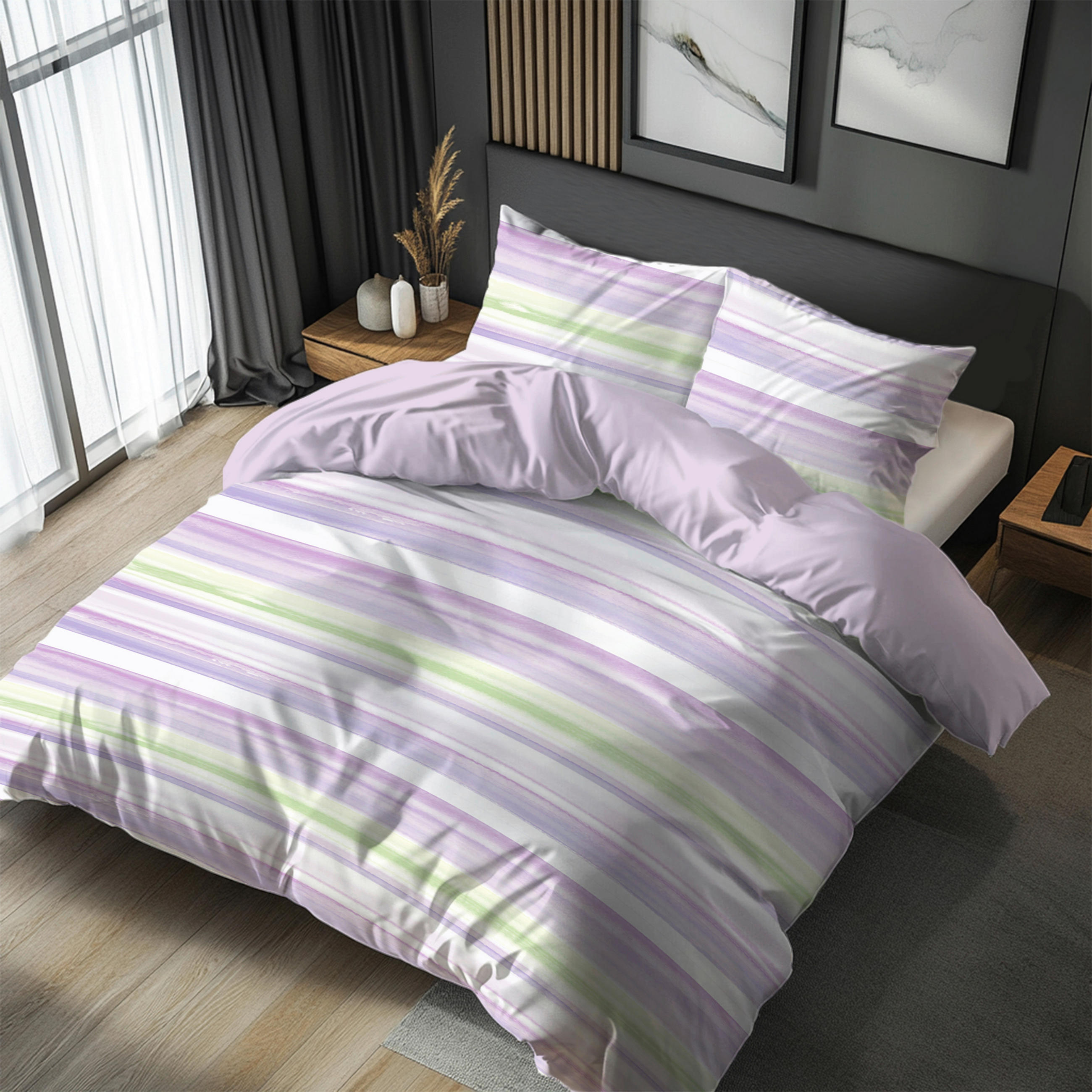 POSTELJINA SA DVA LICA 140/200 cm saten lila  - lila, tekstil (140/200cm) - Esposa