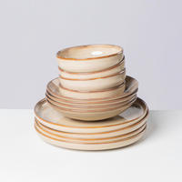 TAFELSERVICE Beige NEBELWALD 12-teilig  - Beige, Basics, Keramik - Gipfelstück