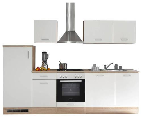 KÜCHENLEERBLOCK 280 cm   in Weiß, Eichefarben  - Wildeiche/Eichefarben, Basics, Holzwerkstoff/Kunststoff (280cm) - Respekta