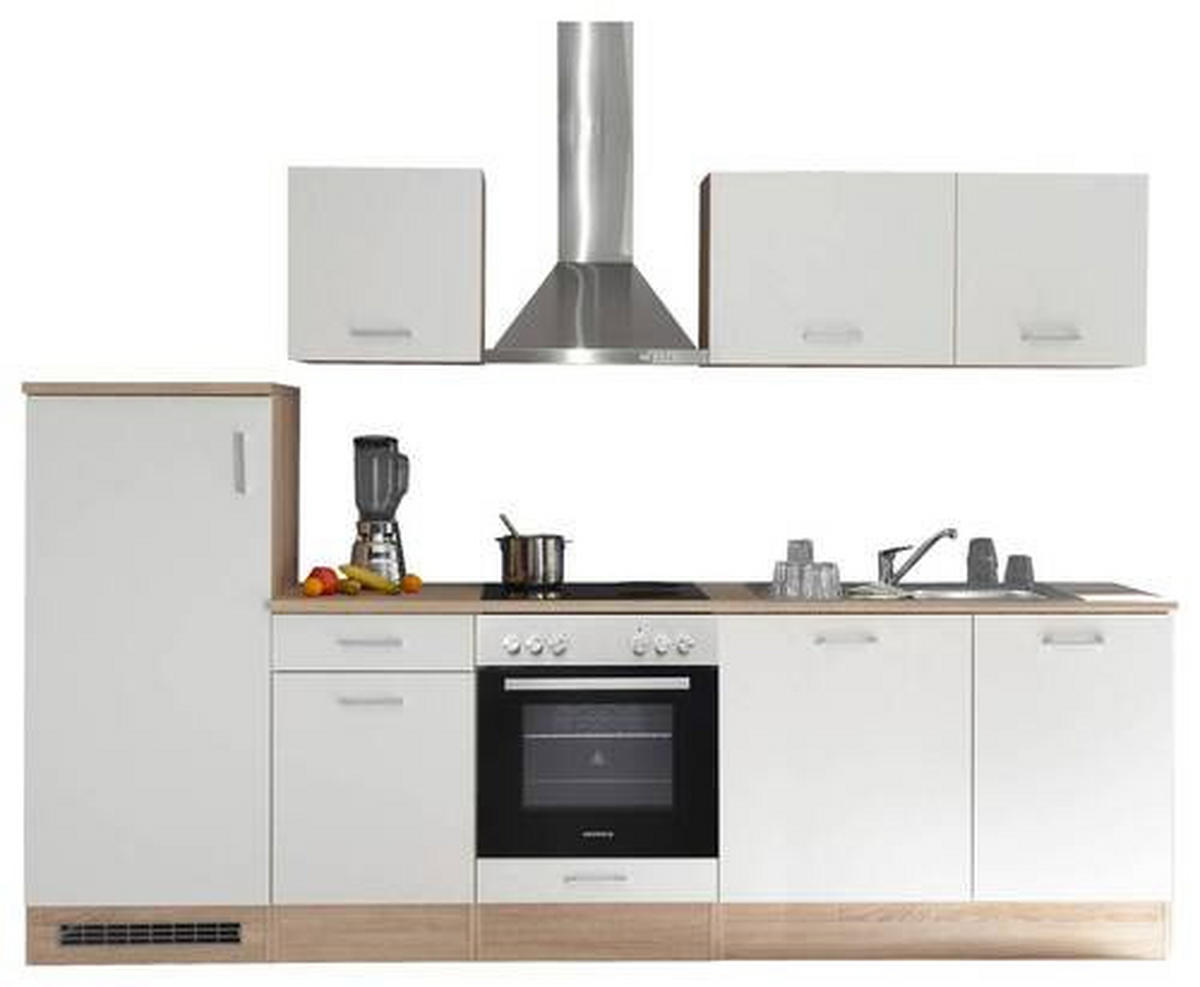 KÜCHENLEERBLOCK 280 cm   in Weiß, Eichefarben  - Wildeiche/Eichefarben, Basics, Holzwerkstoff/Kunststoff (280cm) - Respekta
