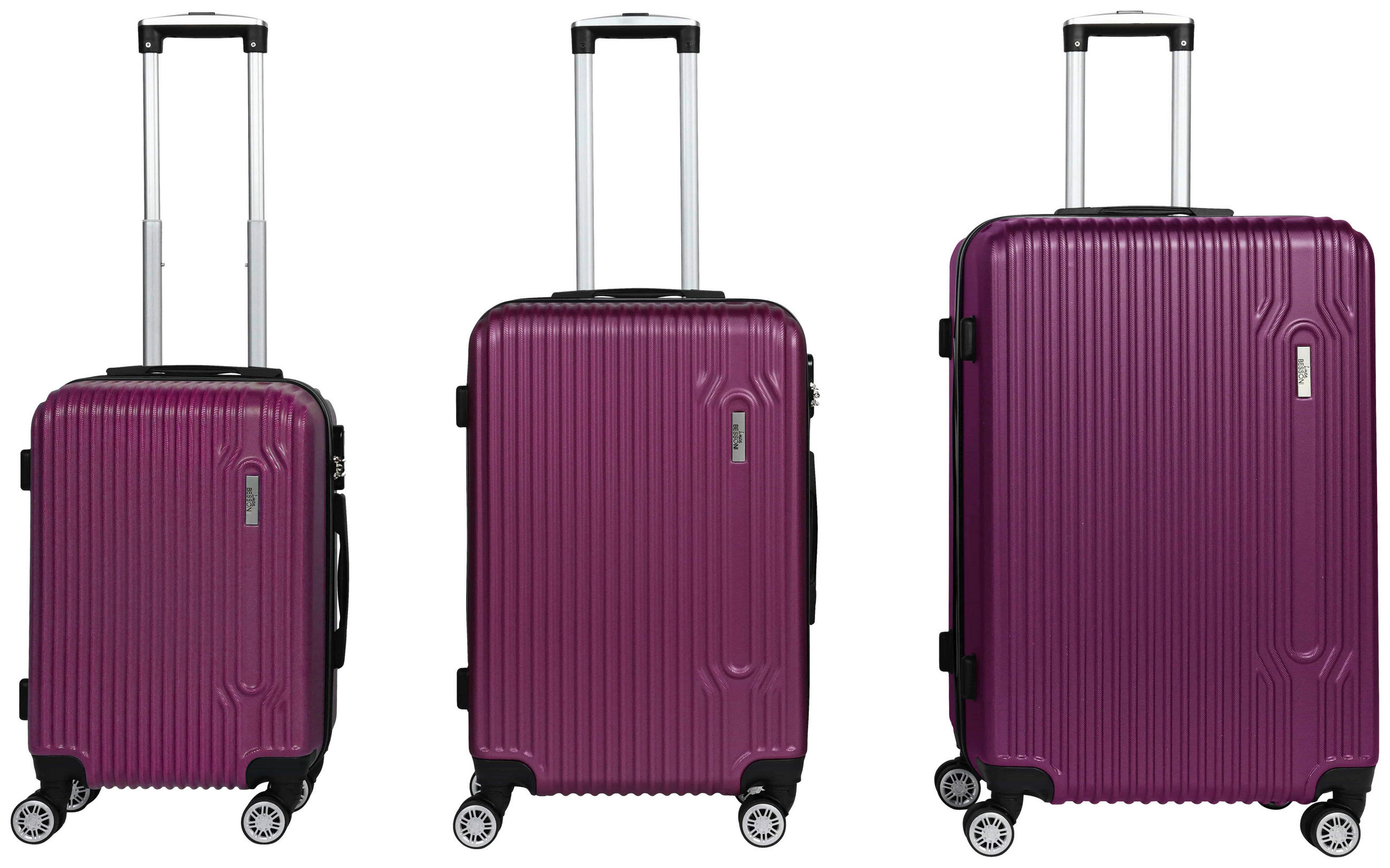 Reisekoffer Set 3-Tlg Palermo 4 Rollen Hartschale