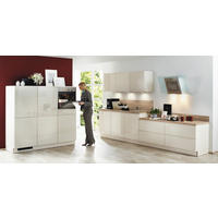 Bucătărie La Comandă   - nisipiu, Design, material pe bază de lemn - Nolte Küchen