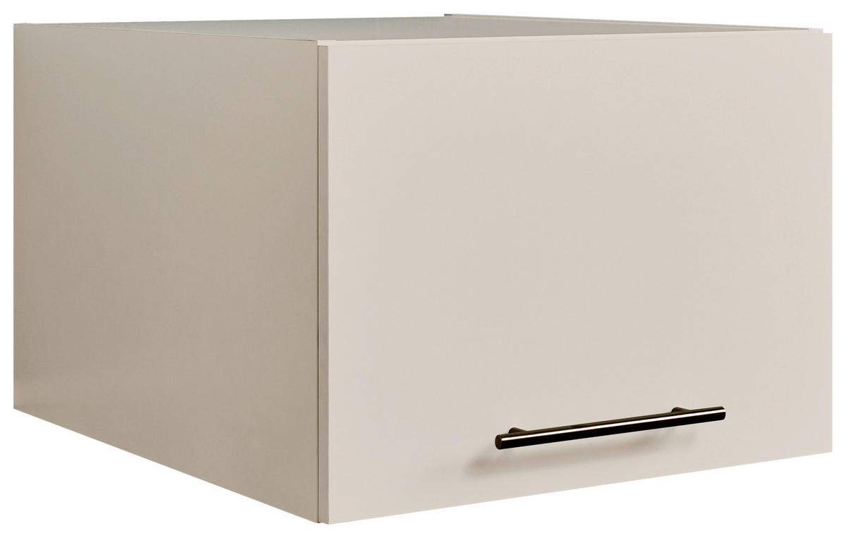 AUFSATZSCHRANK 50/38/67,5 cm  - Kaschmir/Schwarz, Design, Holzwerkstoff/Metall (50/38/67,5cm)