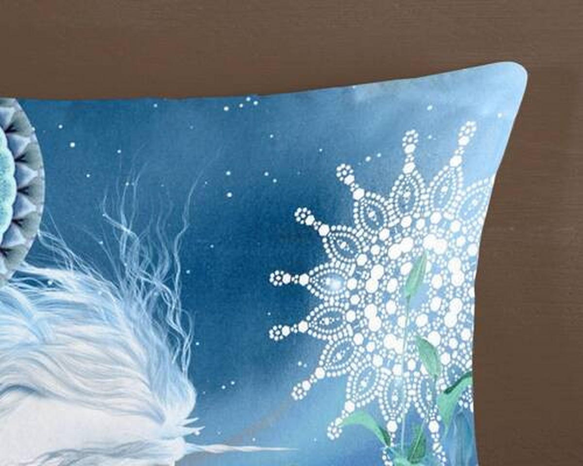 WENDEBETTWÄSCHE Lumi Biber 135/200 cm  - Blau, Design, Textil (135/200cm)