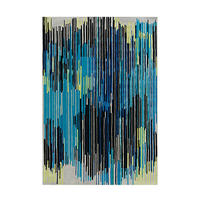 FLACHWEBETEPPICH Wohnzimmer 170/240 cm Blau, Multicolor rechteckig  - Blau/Multicolor, Basics, Textil (170/240cm) - Kayoom