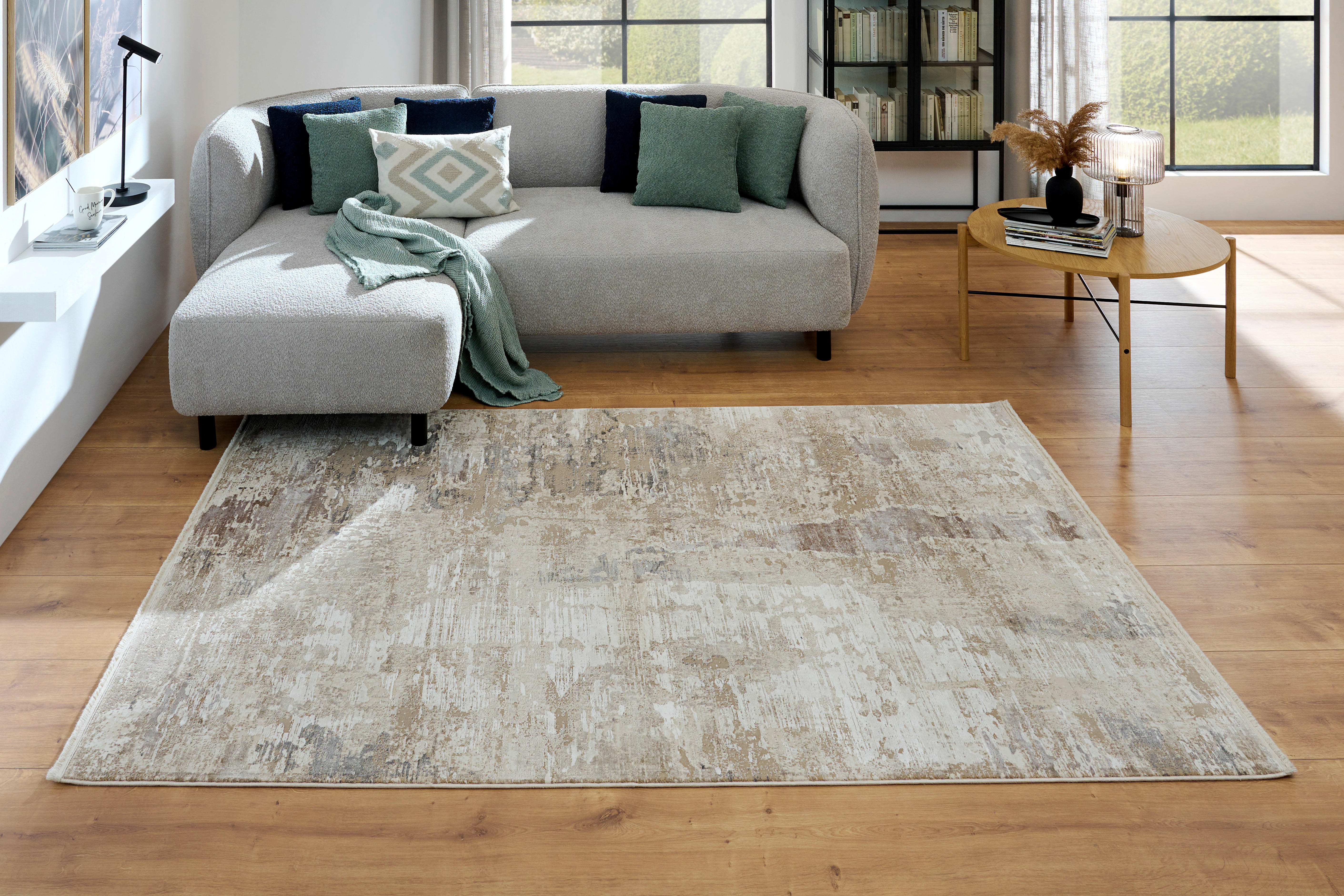 TKANÝ KOBEREC, 160/230 cm, béžová - béžová, Design, textil (160/230cm) - Dieter Knoll