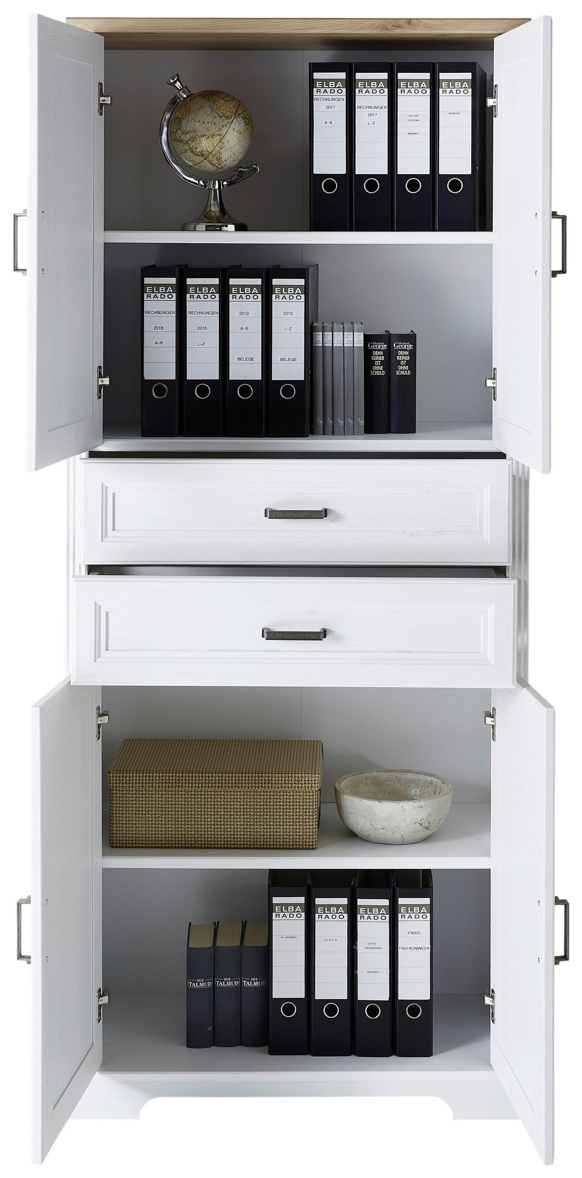 AKTENSCHRANK 86/204/38 cm  - Eiche Artisan/Pinienfarben, KONVENTIONELL, Holzwerkstoff (86/204/38cm) - Carryhome