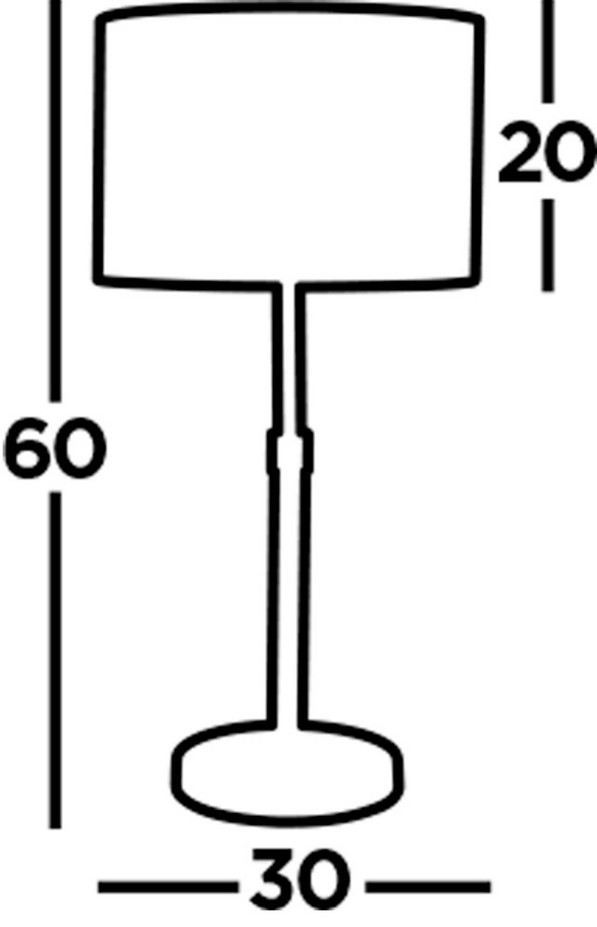 NAMIZNA SVETILKA  Rachel   30/30/59.5 cm          - barve kroma/srebrne barve, Trendi, kovina/umetna masa (30/30/59.5cm)
