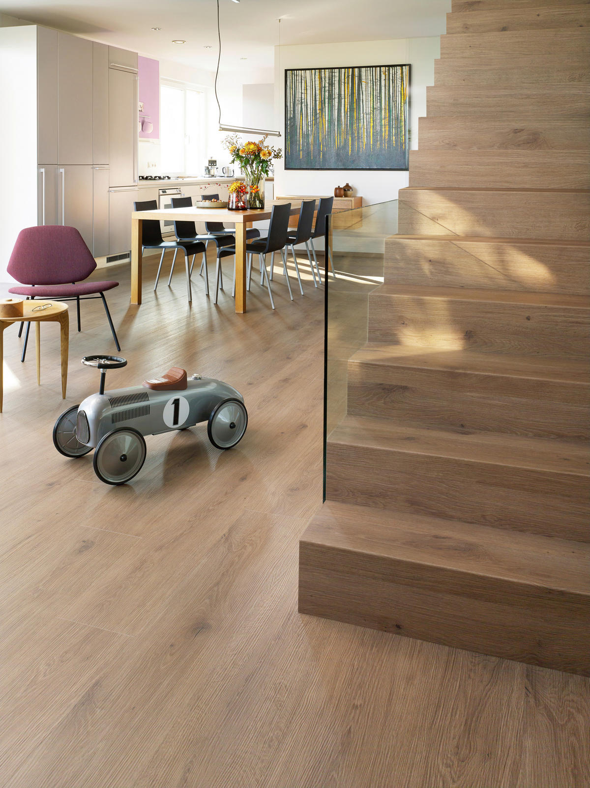 VINYLBODEN Elito TrendEiche Melange 100005901  per  m² - Design, Holz (220/21,6/1cm) - Tilo