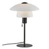 TISCHLEUCHTE 27,5/40 cm   - Schwarz/Weiß, Design, Glas/Metall (27,5/40cm) - Nordlux